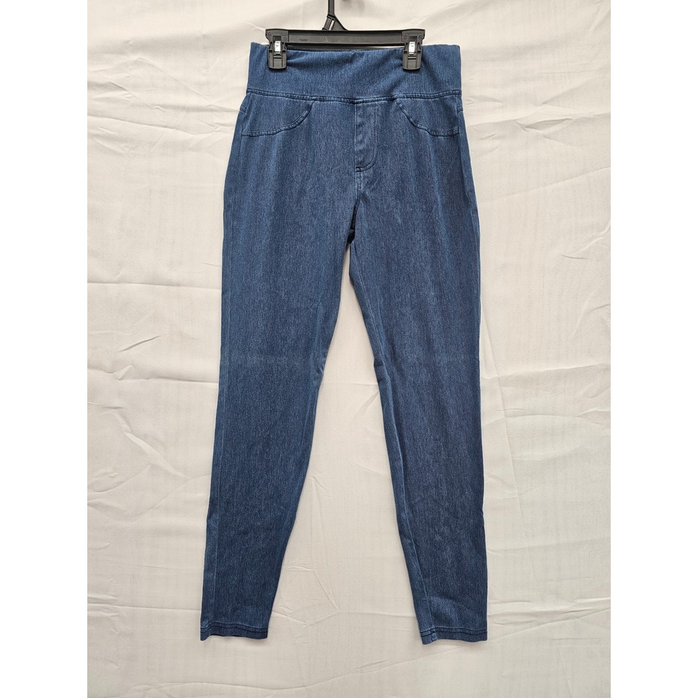 A New Day Womens High Rise Denim Leggings Blue Pull On Jeggings Small F00020937